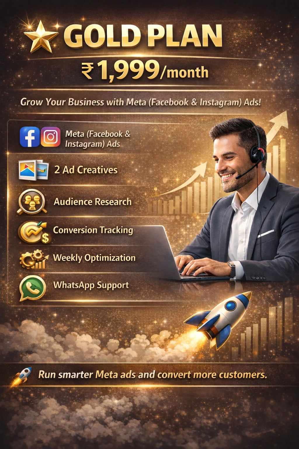 Gold Plan for Meta( Facebook & Instagram ) Ads